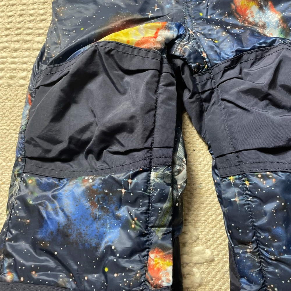Baby Gap Astronaut Space Galaxy Navy Blue Black Overall Snowpants - Picture 4 of 8